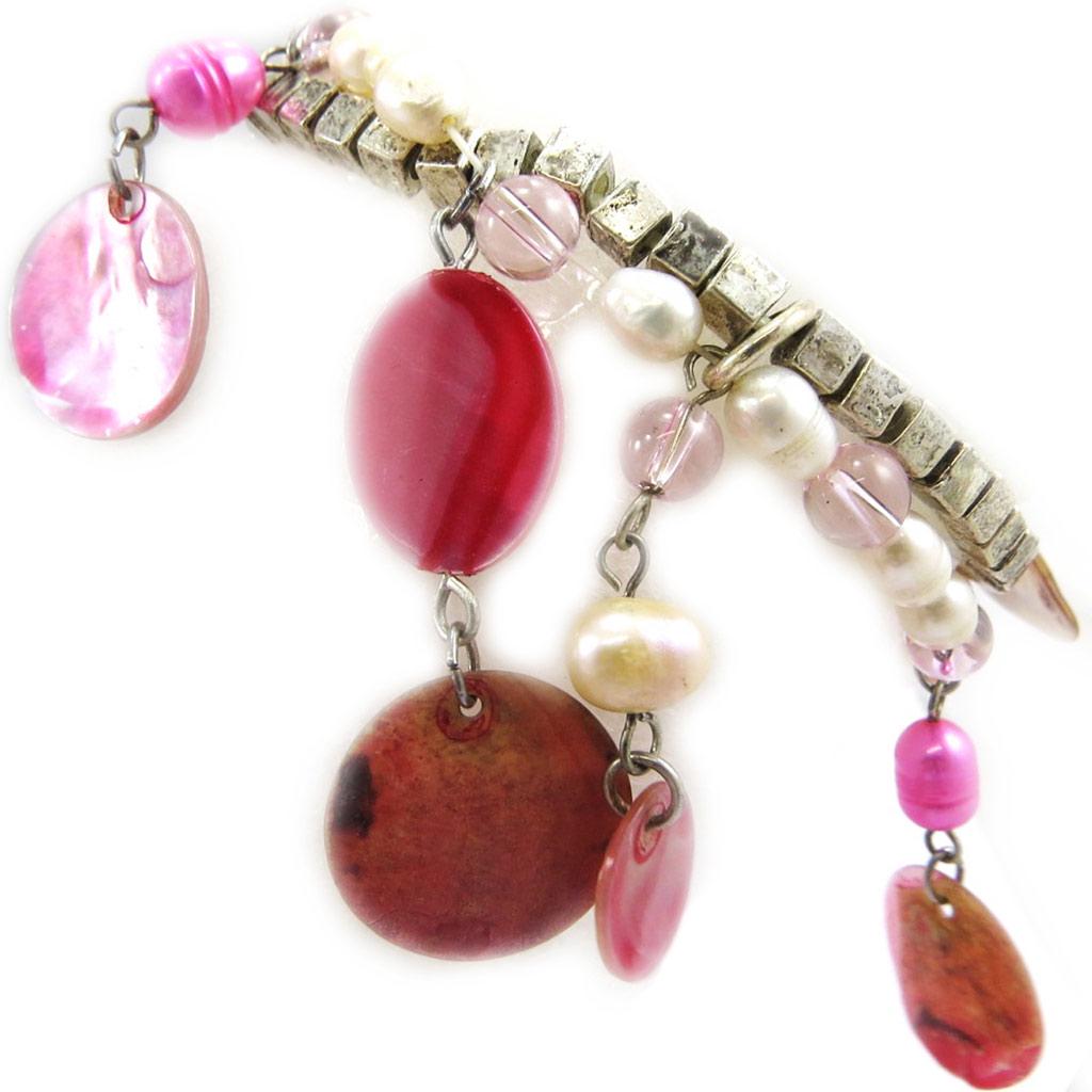 

Les Trésors De Lily [A4748] - Розовый дизайнерский браслет Brasilia