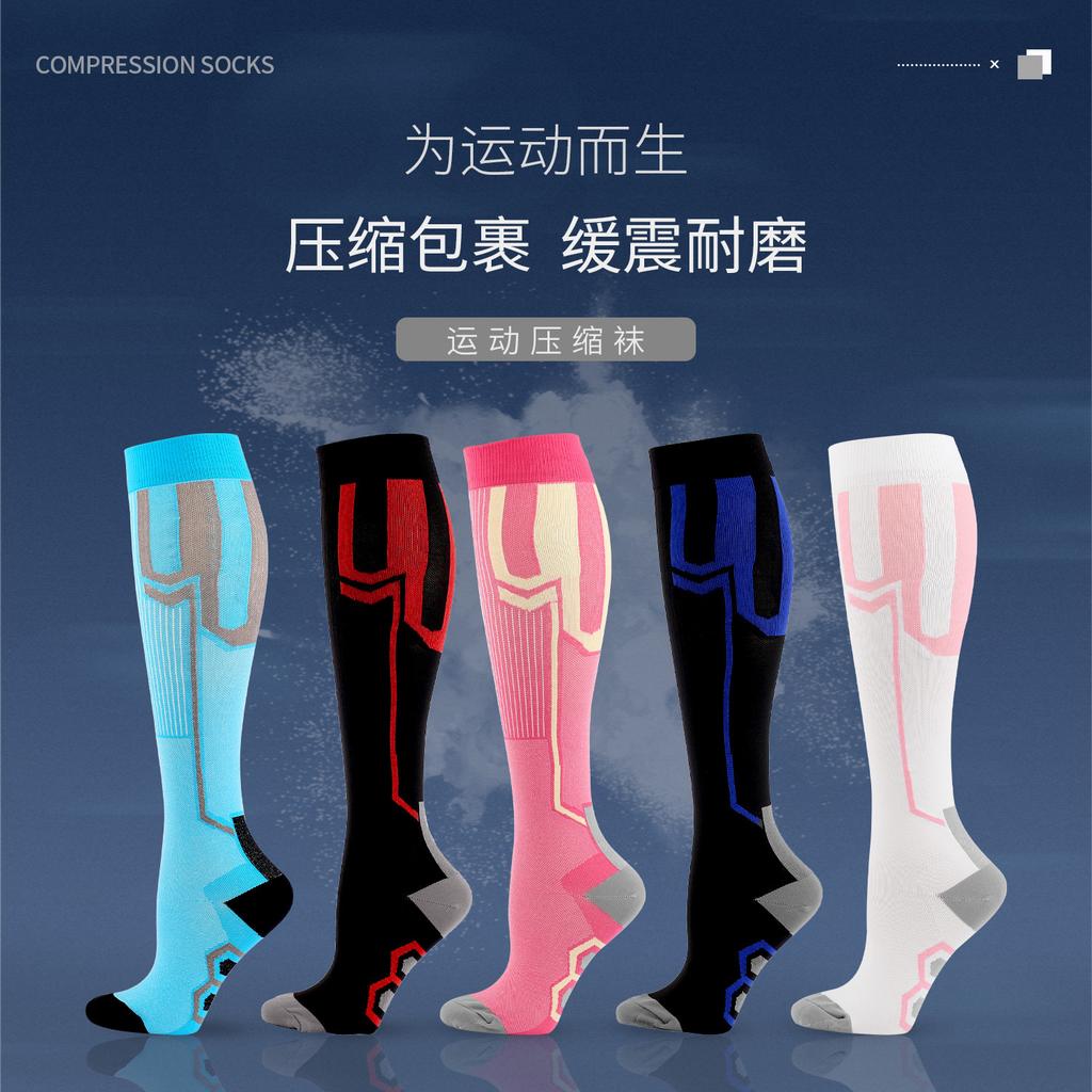 Summer Marathon Running Sports Socks Tall Tube Long Tube Calf Compression Football Socks Foreign Trade Socks Men And Women