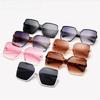 Women Sunglasses Square Oversized Eyewear Personalized Cat Eyes Colorful Sun Glasses Trend Eyeglasses Uv400 Curtain for Woman