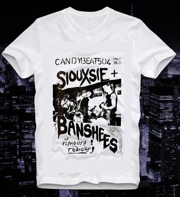 Siouxsie en de Banshees Candybeat Blondie witte herdruk Unisex T-shirt K414