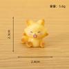 6PCS/SET Kawaii Figure 1.6-2.7cm PVC Fox Cute Adult Collection Room Decorative Decoration Cartoon Toys Model Periphery Kid Gift