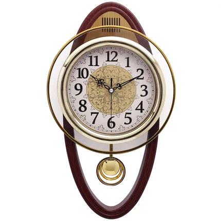 Vintage Large Swing Wall Clock Pendulum Clock Wall Decor Kitchen Living Room Decoration Shabby Chic Horloge Murale Quartz SC156