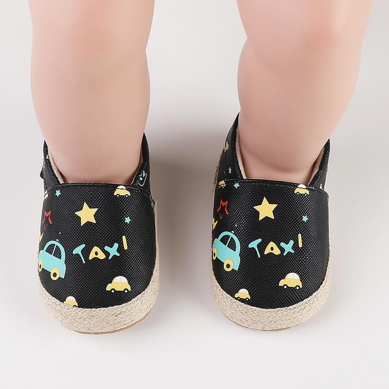 

Детская обувь для мальчиков и девочек, повседневная, мягкая, удобная, с рисунком в стиле ретро, с мягкой подошвой, нескользящая, для малышей, детская обувь 2