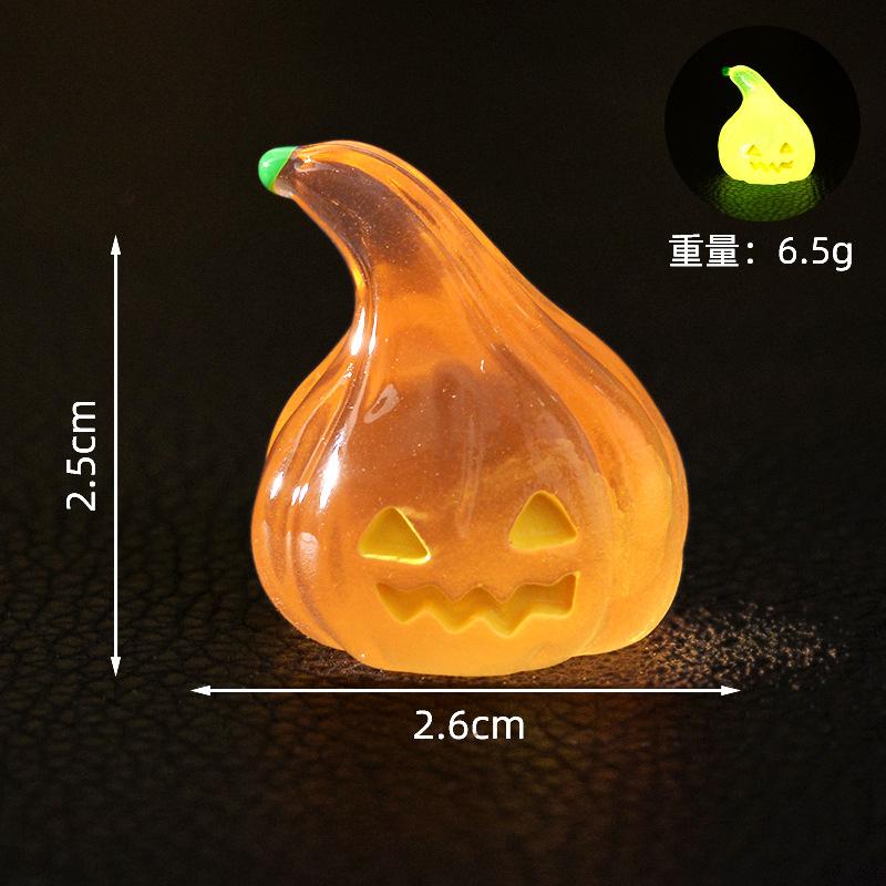 New Halloween luminous pumpkin lamp micro-landscape gardening landscaping accessories, creative car luminous ornaments