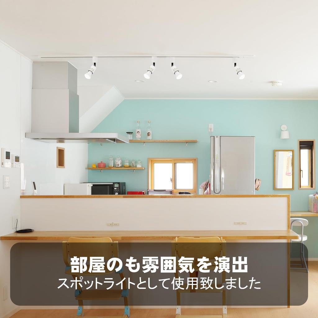 Pispoer Duct Rail Spotlight - E26 Base with 5.5W LED Bulb (60W Halogen Equivalent) RA95 550LM Non-Dimmable 90-Degree Beam Angle - Duct Rail Light -