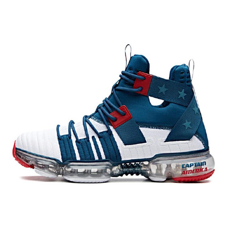 

Новые кроссовки MARVEL x Anta SEEED с амортизацией, противоскользящие, легкие, с высоким верхом, для бега, мужские, сине-бело-красные 91831139-7 44.5