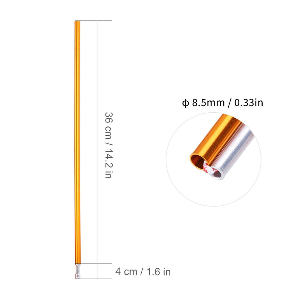 Durable Aluminum Alloy Ten Poles Support Bars Accessory for Outdoor Camping Hiking