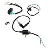 Kick Start Engine Wiring Harness CDI Box Spark Plug Ignition Coil Handle Switch Loom Kit for 50cc