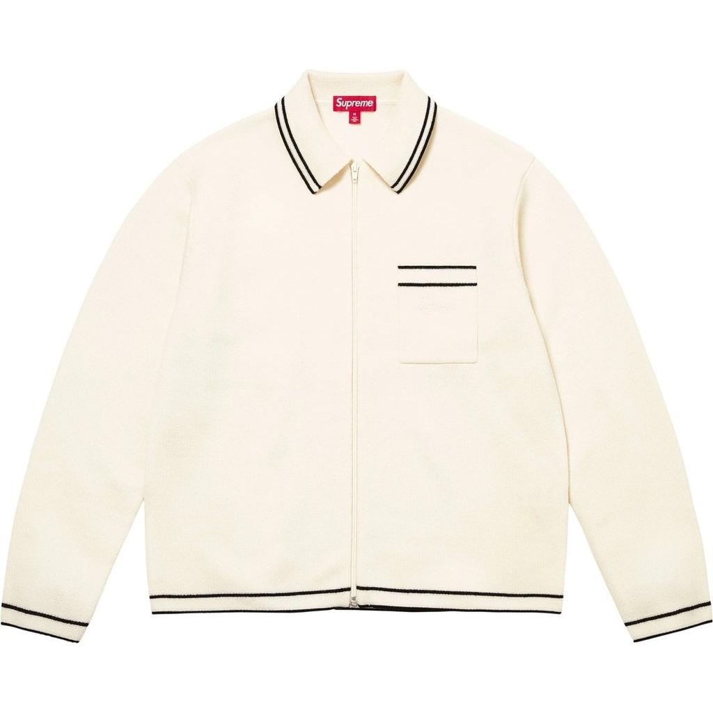 Supreme FW24 WEEK5 Zip Up Polo Sweater Polo Unisex SUP-FW24-101