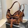 Fashion niche single shoulder armpit bag women's summer new bow messenger bag versatile tote bag