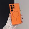 Luxury Leather Magnetic Phone Case For Samsung Galaxy S25 Ultra S24 S25 Plus Ultra Shockproof For Magsafe Lens Protection Cover