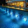 7CM 13-LED Submersible Pool Light with RF Remote & Suction Cup - 16 Colors, Four Magnets, Courtyard Decor