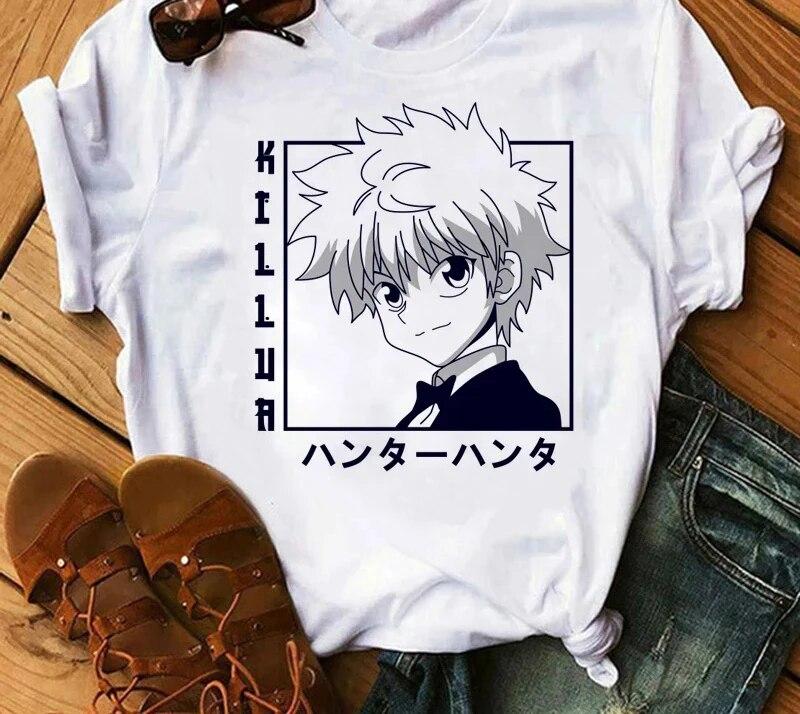 Japanese Anime Hunter x Hunter Graphic Print T Shirt Fashion Casual Vintage Short Sleeve Plus Size T Shirt Women