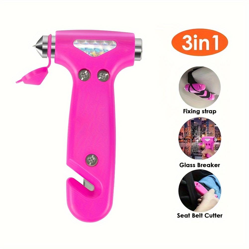 Car Mounted Safety Hammer, Window Breaking Self Driving Emergency Tool, Cutting Knife, 2-in-1 Solid Fire Escape Safety Hammer