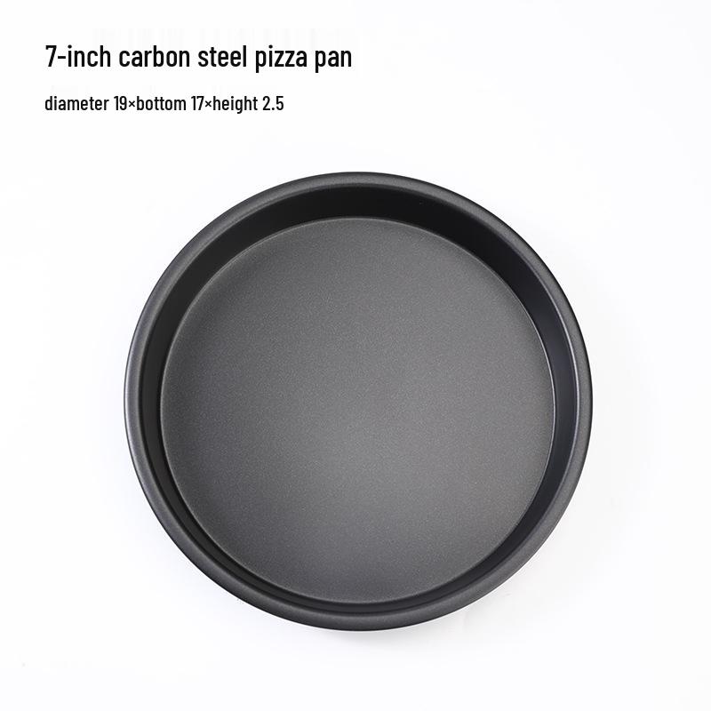 Non-Stick Black Pizza Pan with Wide Edge - Available In 6", 7", 8", 10" - Perfect for Baking.