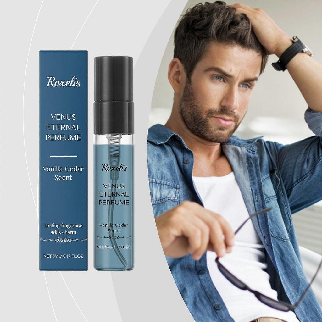 Roxelis Vanilla Cedar Blue Perfume, Long-Lasting Light Fragrance, Date-Attractive Gentleman, Vanilla Cedar Scented Eau De Cologne