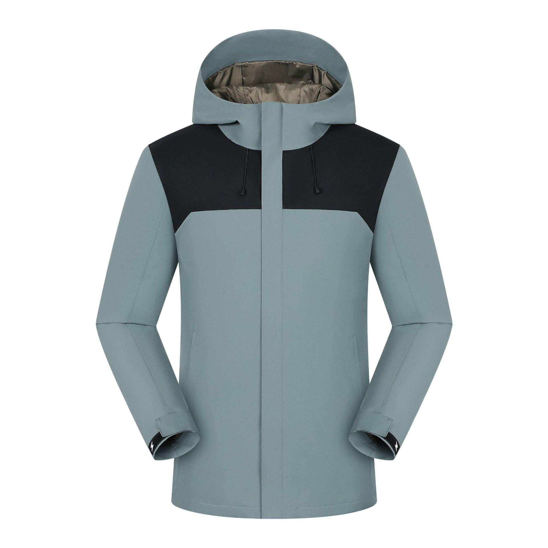 Custom Black Gold Graphene Down Jacket with Hood - Waterproof, Windproof, and Stain-Resistant Mountaineering Jacket (Model 2566A) M