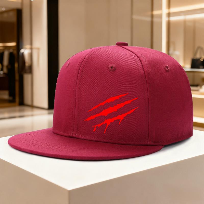 Flat Brim Snapback Cap Men Women Adjustable Hip Hop Baseball Hat