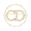 Clair D Lune Gold Plated Round Pearl Brooch Women Accessories V0412CDLRS-D301