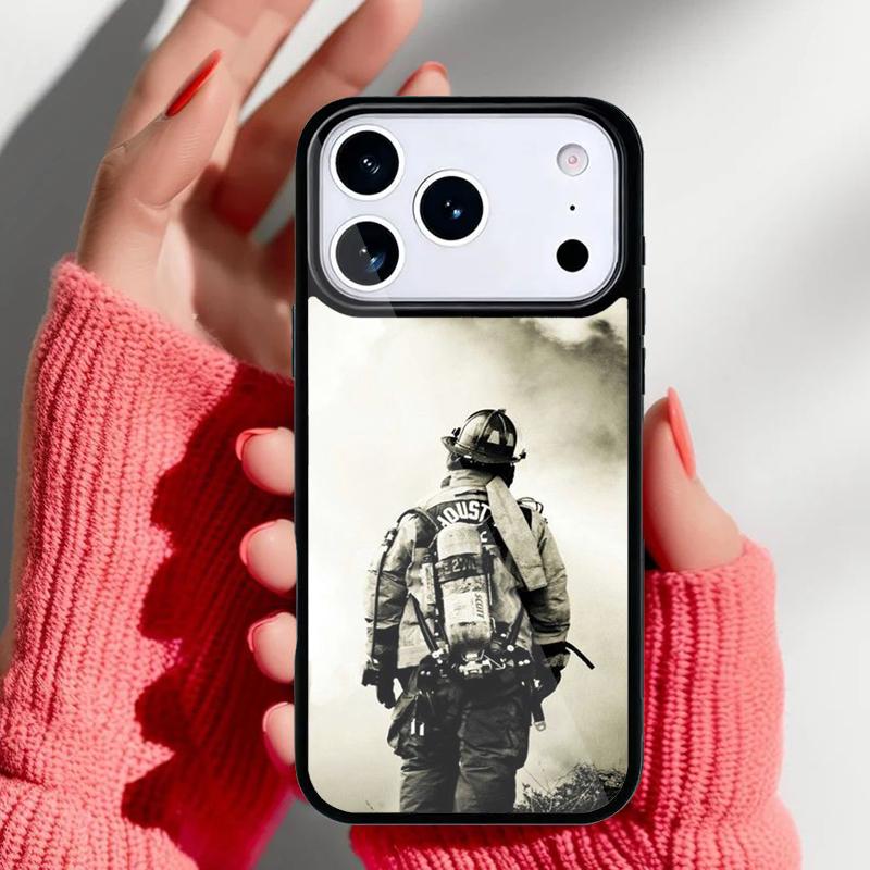 Fireman Firefighter Phone Case for iPhone 17 16 15 14 13 Pro Max Back Cover for 12 11 Pro Coque iPhone 13