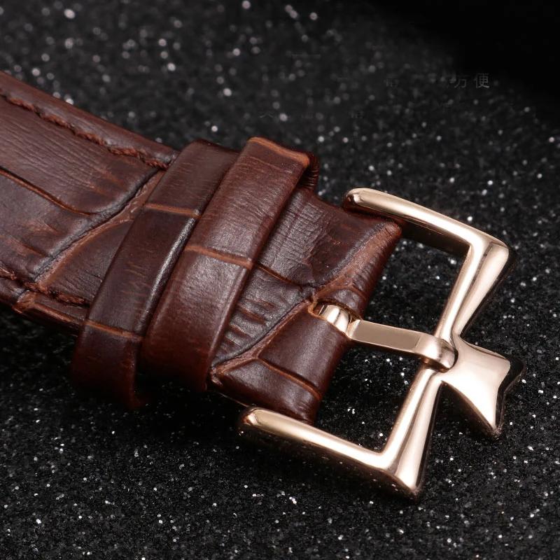 25*8 мм натуральная кожа мужской ремешок для часов Vacheron Constantin OVERSEAS Series — фото 4