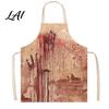 Spooky Kitchen Decor Halloween Butcher Apron with Realistic Blood Stain Washable Protective Work Apron Cosplay Devil Outfit Horror Costume Prop for