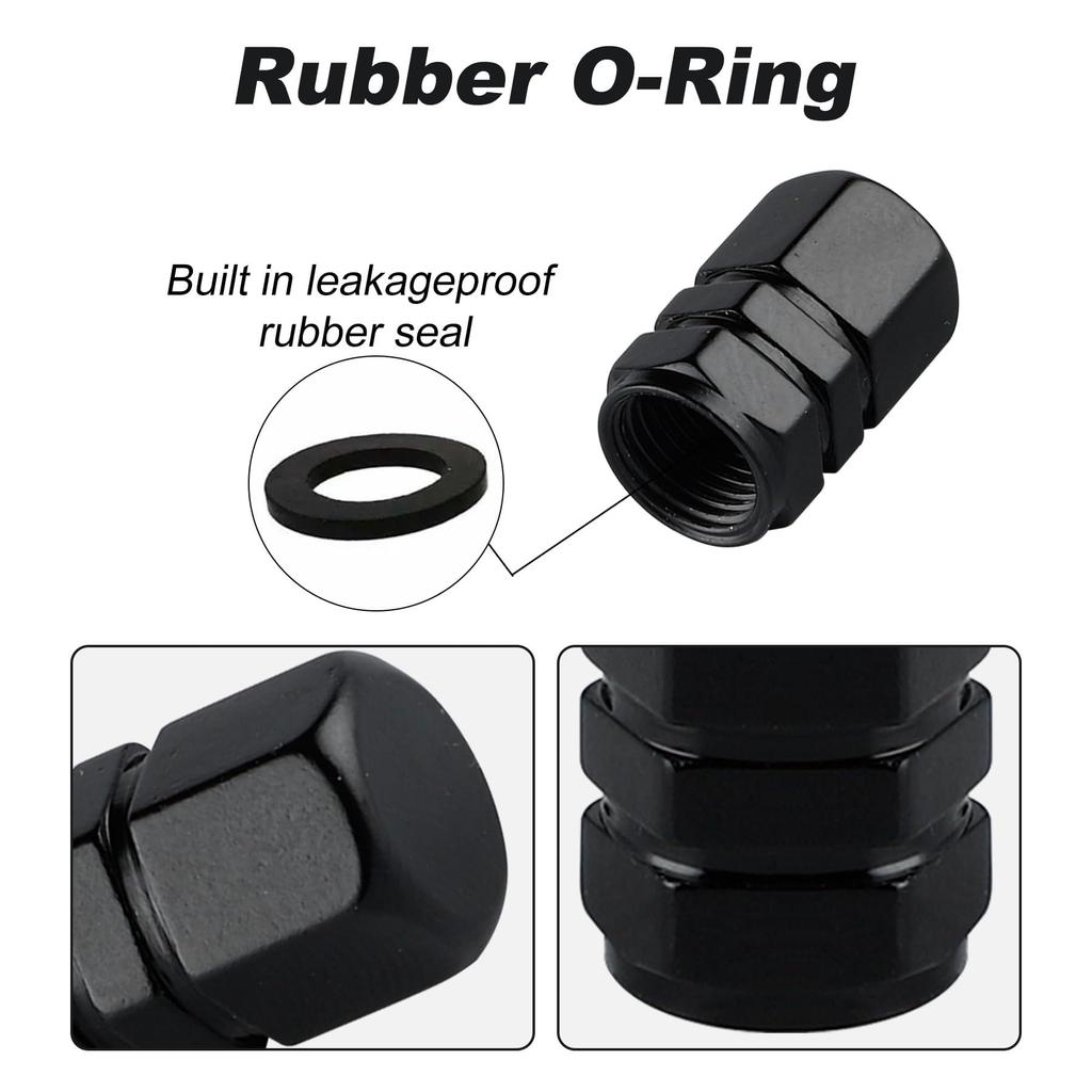 Tire Air Valve Cap, 4 Pieces, Tire Air Valve Cover, Aluminum Alloy, Colorful, Automobile