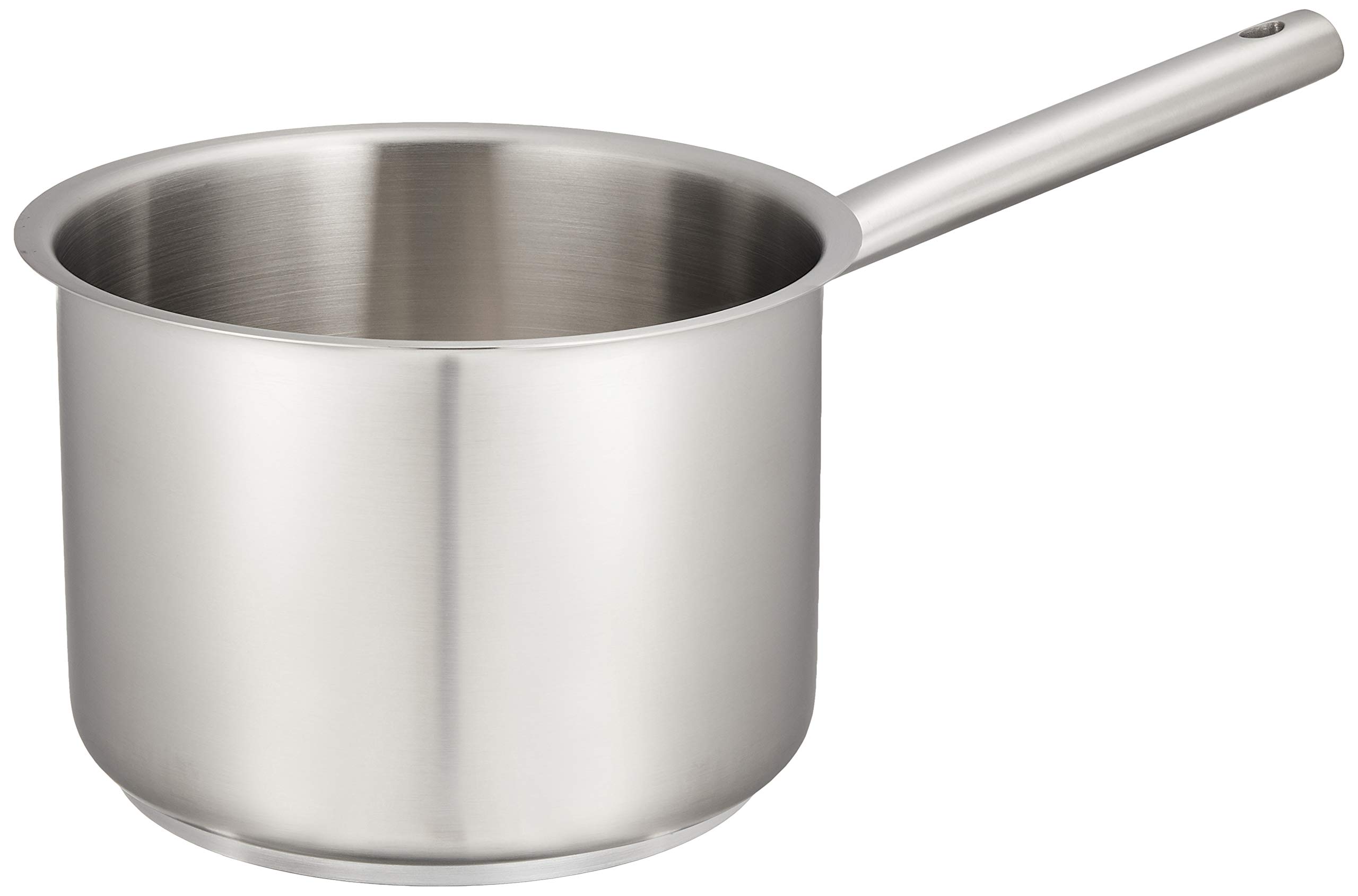 

Endo Shoji Commercial Murano Induction Deep 18cm IH Stainless AKTD102 Pot, (without lid), Compatible, 18-8 Steel,
