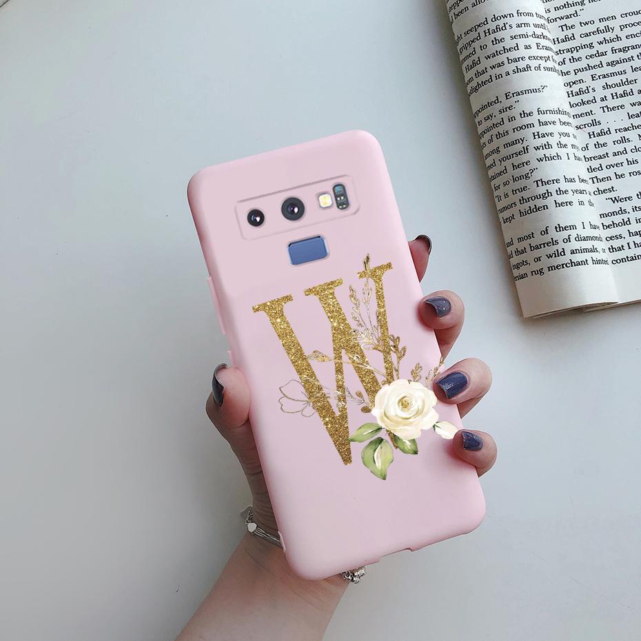 Case For Samsung Galaxy Note 9 Case Silicone TPU Bumper Shockproof Cute Letters Cover For Samsung Galaxy Note9 N9600 N960F Case