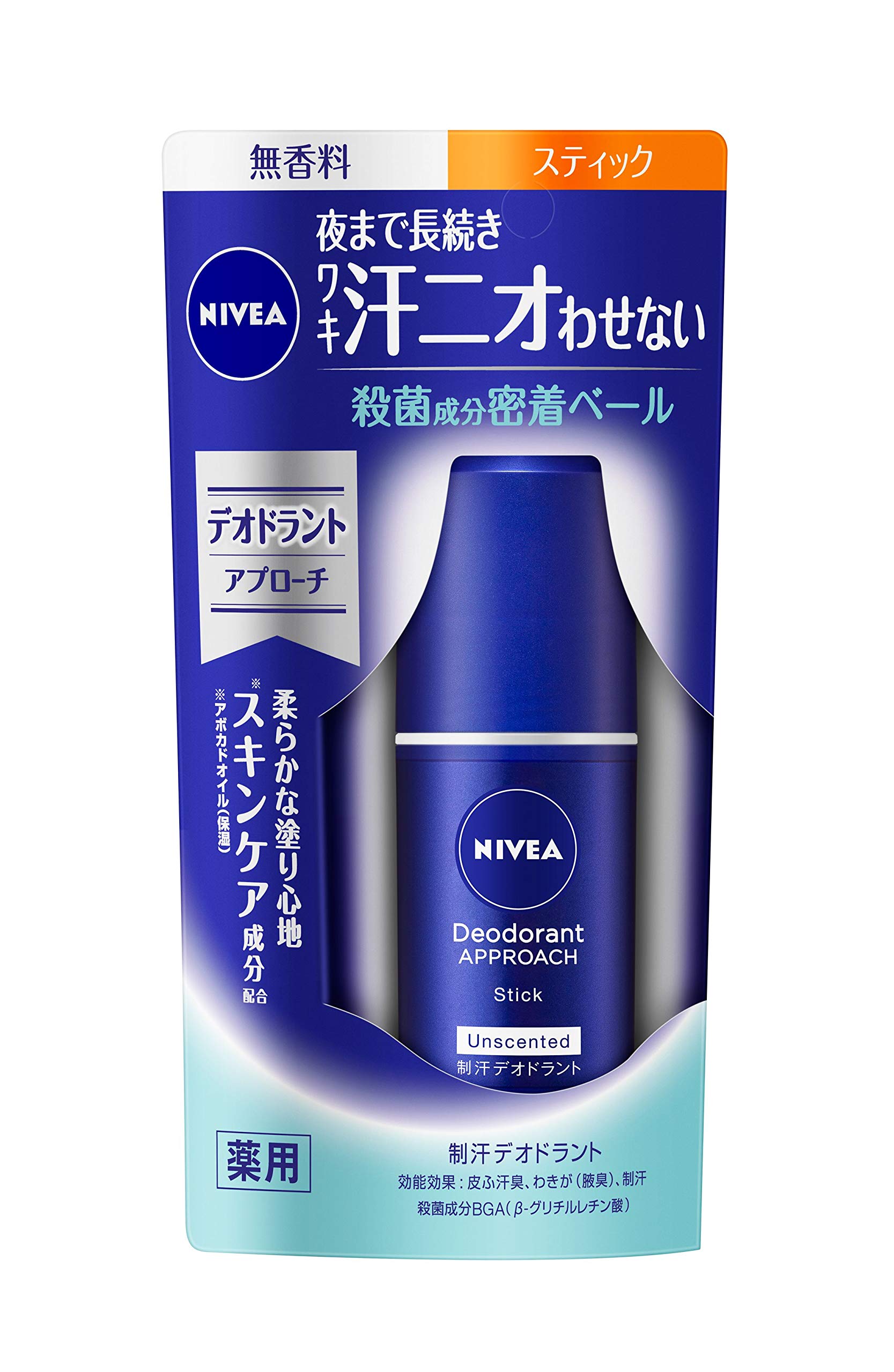 NIVEA Deodorant Approach Stick, Unscented, 15g