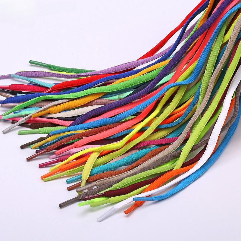 Fashion Multi Color Durable Non Fading Round Shoelace Black White Dirt Resistant Versatile Shoelaces Half Round Shoe Accessories