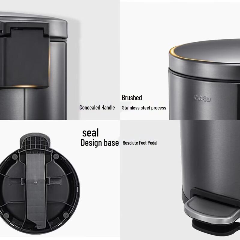 CCKO Foot Pedal Trash Can for Home & Office