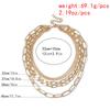 European and American necklaces, neck chains, women's hip-hop punk multi-layer mixed and matched thick chains, exaggerated necklaces.