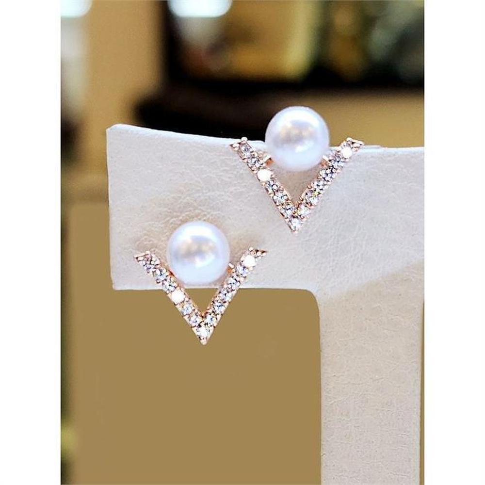 Volare Savezone03 Flat Pearl Silver Needle Earrings Sss1217 (10132031)