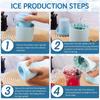 Silicone Ice Cube Mold Round Ice Bucket Summer Homemade Diy Refrigerator Freeze Ice Maker Kneading Ice Cube Mold Barware Tools