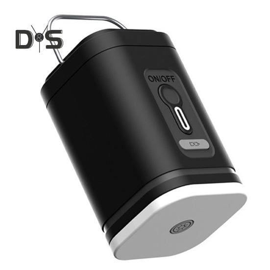 Mini Cordless Air Pump with 5 Nozzles Camping Light 2400mAh USB Rechargeable Inflatable Swimming Ring Float Air Mattress Bed Portable Electric