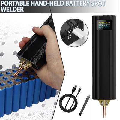 Svařovací stroj na baterie Přenosná mini DIY bodová svářečka Nabíjecí Odolný LCD displej pro baterii 18650