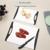 Non-slip Double-sided Cutting Board Set - Multi-functional PP Plastic Boards for Vegetables & Meat, Wall-mounted, 3 Pieces.