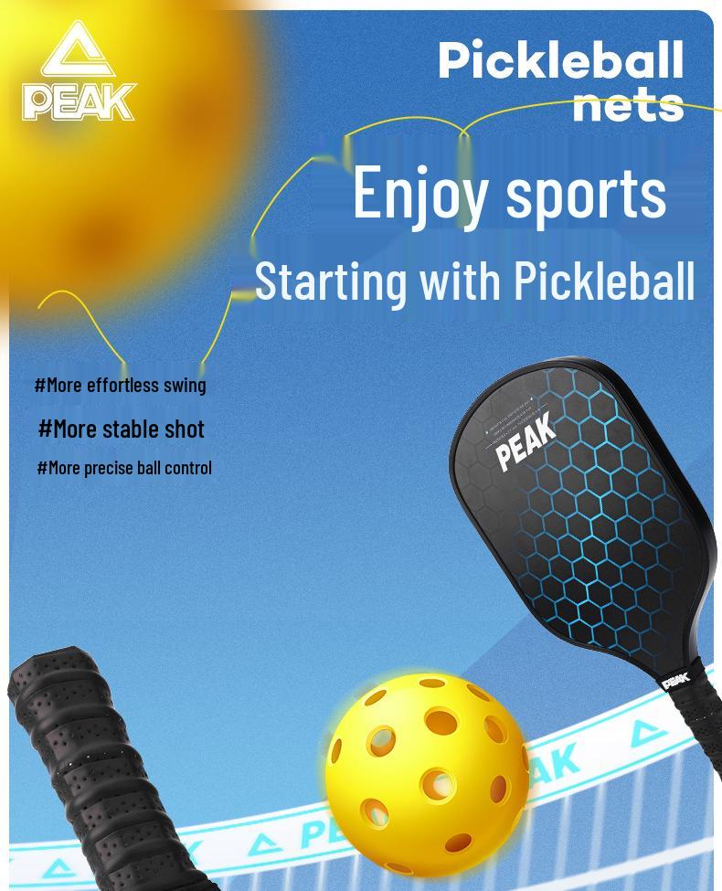 PEAK Pique Professional Training Racket - Beginner & Pro Competition Model, Full Set