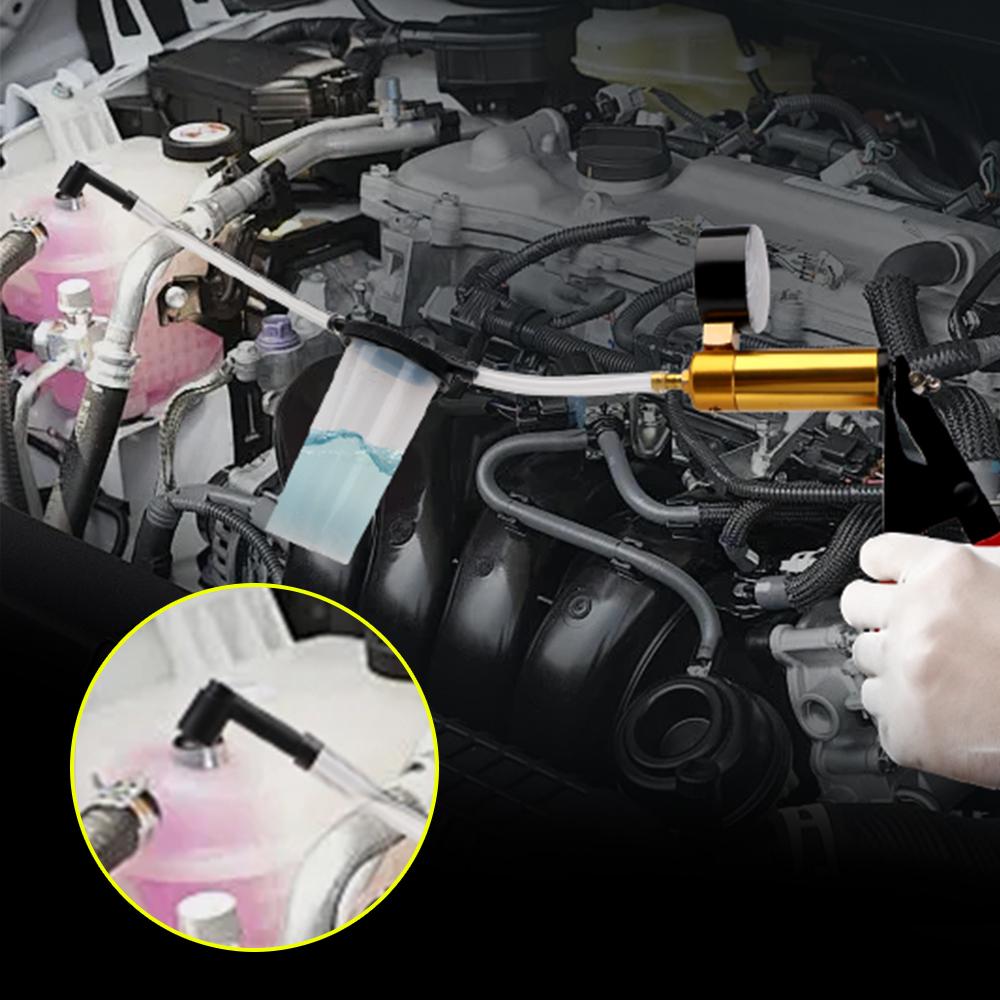 Portable Oil Vacuum Pump Kit Repair Tools Car Manual Vacuum Pump 2 in 1 Set Powerful Oil Suction Tool Automotive Fluid Tester