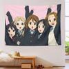 1pc Anime School Girls Tapestry 2D Polyester Flat Print Cute Anime Band Girl Group Wall Hanging Decor for Bedroom Living Room Do