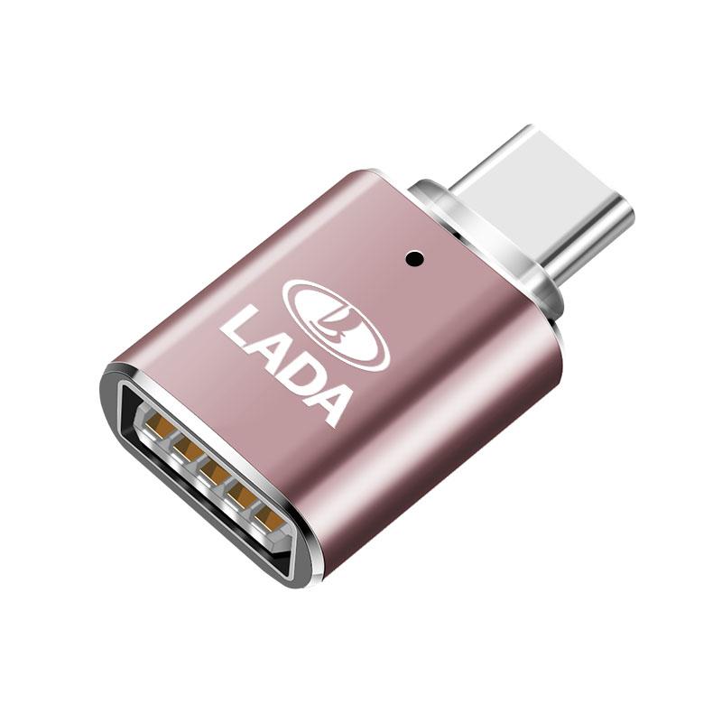 Type C OTG Male To USB Female Adapter Converter Connector For Lada Niva Vesta Samara Granta Kalina Largus Priora Xray PP28