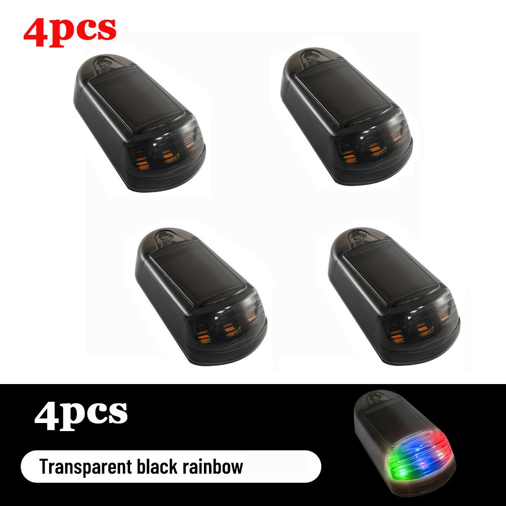 

4/5 шт. Автомобильный предупреждающий фонарь 7 цветов светодиодный солнечный фонарик противоугонная поддельная система безопасности знак водонепроницаемый автомобиль грузовик аксессуары