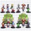 Bandai Marvel Avengers Anime Q versiyon 6 parçalı set PVC Bebek Dekorasyonu El Yapımı Kolye Koleksiyonluk Model Oyuncak Figürler hediyeler