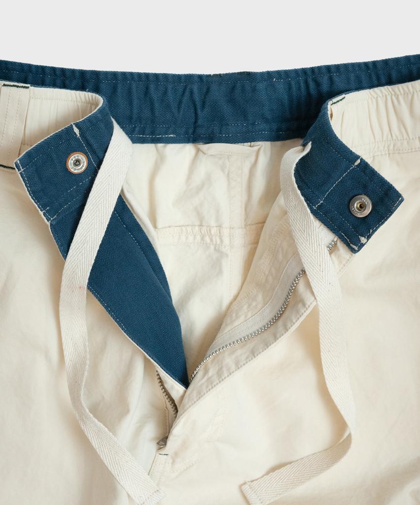 Teuletong Cotton Twill Cargo Pants - Cream