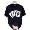 Trendy Brand Short-Sleeved Pure Cotton Men'S Printed T-Shirt Trendy Men'S And Women'S Versatile Round Neck T-Shirt Men'S