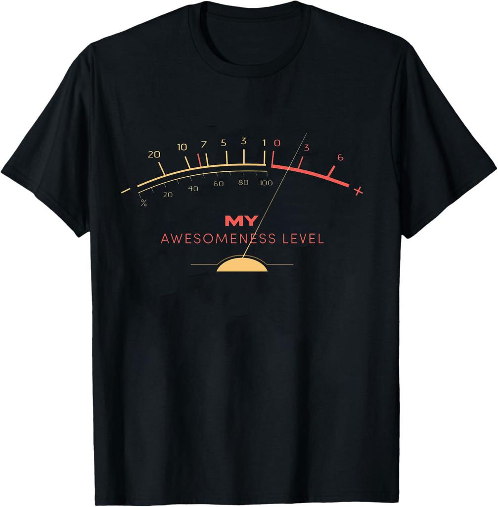 Volume VU Meter Vintage Women Tshirt Audio Engineer Recording Crew Neck Summer Women Short Sleeve Casual Top Aesthetic Clothes