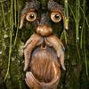 Tree Faces Unique Bird Feeders Decor Old Man Tree Hugger Garden Art Facial Features Sculpture Whimsical Tree Garden Decoration