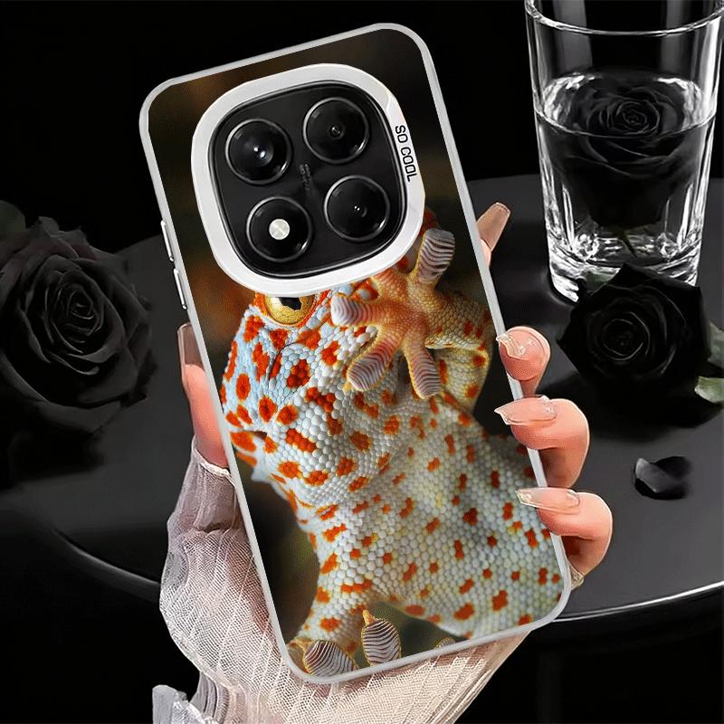 Lizards Geckos Cute Pet Shockproof Phone Case for Xiaomi Redmi Note 15 14 13 12 Pro Plus 11 11S 11T 5G Cover Anti Fall Fundas