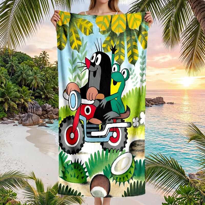 Krtecek Fashion Beach Towel: Ideal for Summer Adventures Soft, absorbent and quick drying suitable for swimming and bathing